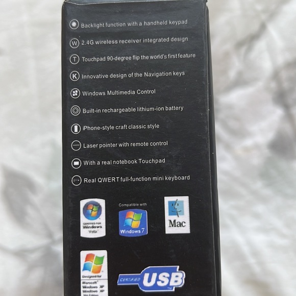 Rii mini - mini wireless keyboard mouse presenter combo with laser pointer 2.4g - Picture 10 of 16